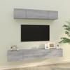 4 Piece TV Cabinet Set Grey Sonoma Particleboard