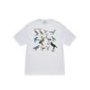 Round Neck Cotton Short Sleeve T-Shirt Creative Bird Print Shirt Explosive Fashion Harajuku Unisex Graphic T Shirts Oversized