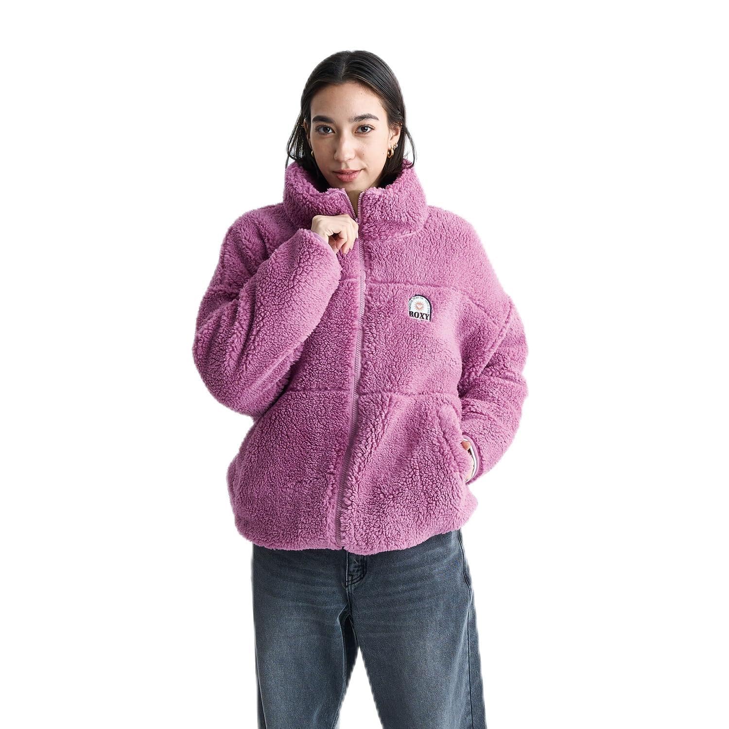 

fluffy boa jacket for women RJK244017 MAU [Roxy] Water-repellent