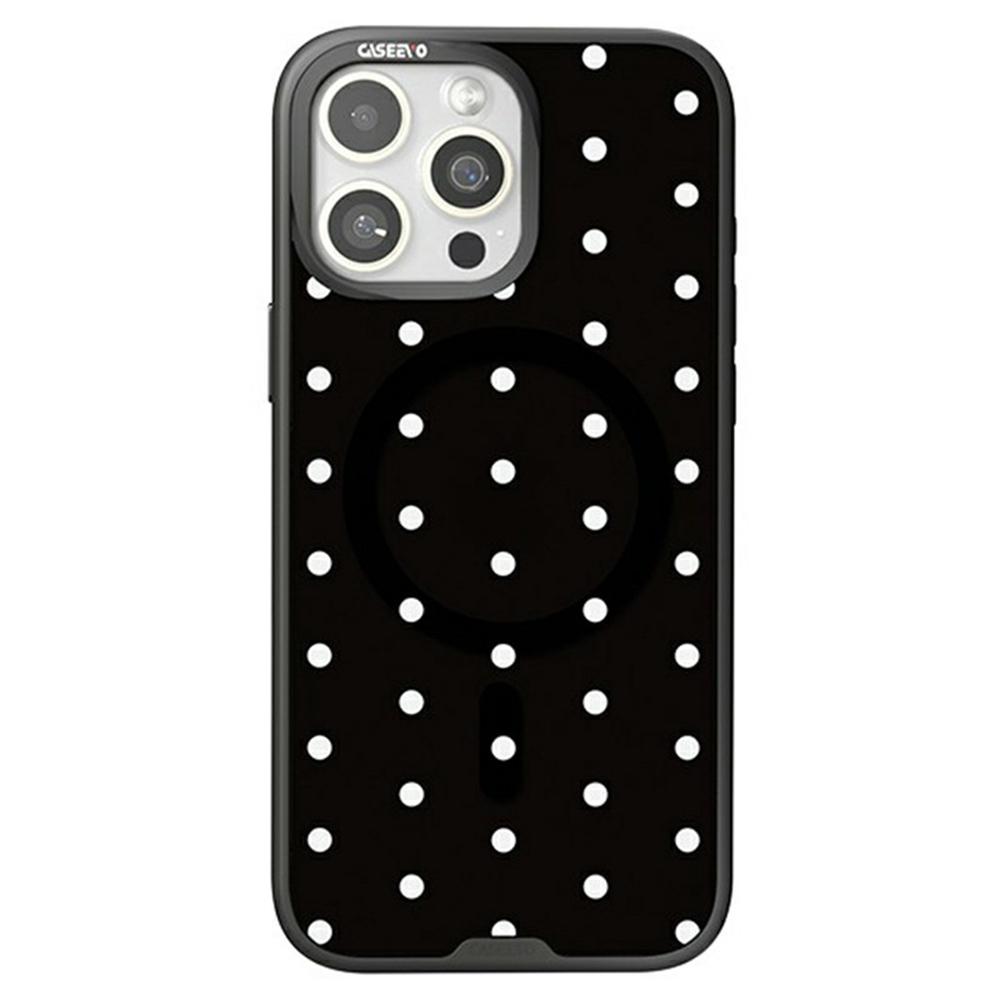 CASEEVO For iPhone 14 Pro Max Case Compatible with MagSafe TPU Acrylic Cover with Interchangeable Dots Backplate