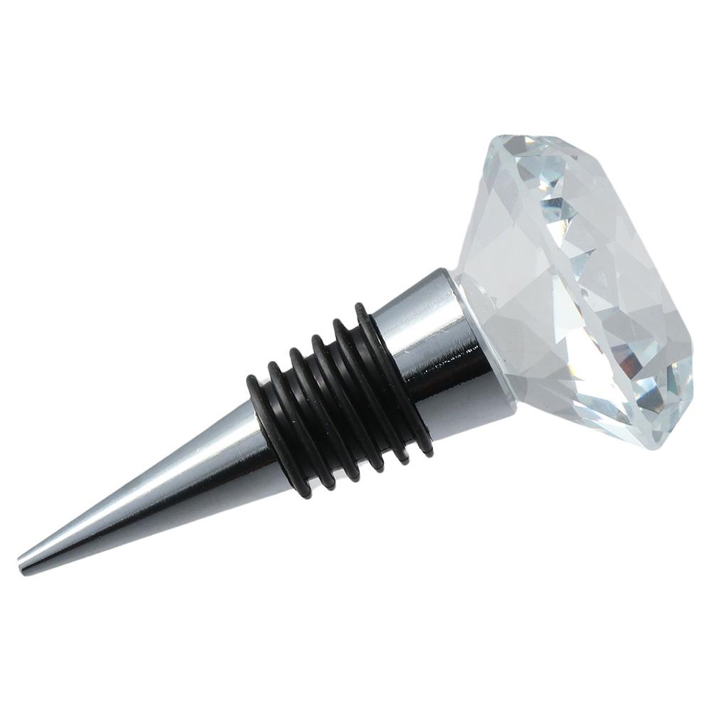 3 pièces Bouchon de Bouteille en Alliage de Zinc Bouchon à Vin Diamant Nouveau Bouchon Diamant Cadeau