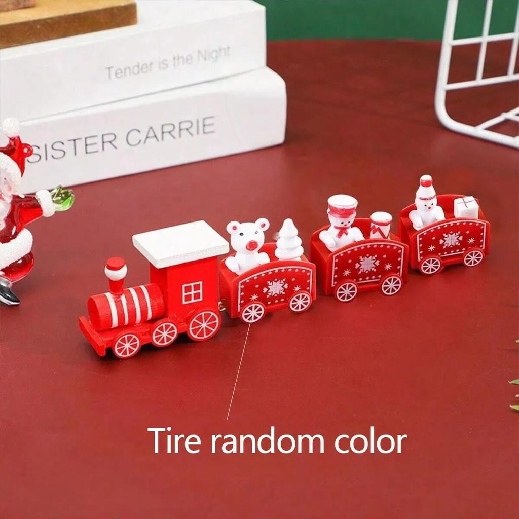 Mini Christmas Train Plastic Christmas Train Toys Christmas Decorations for Home 2025 Cristmas Ornament Gift Happy New Year 2025