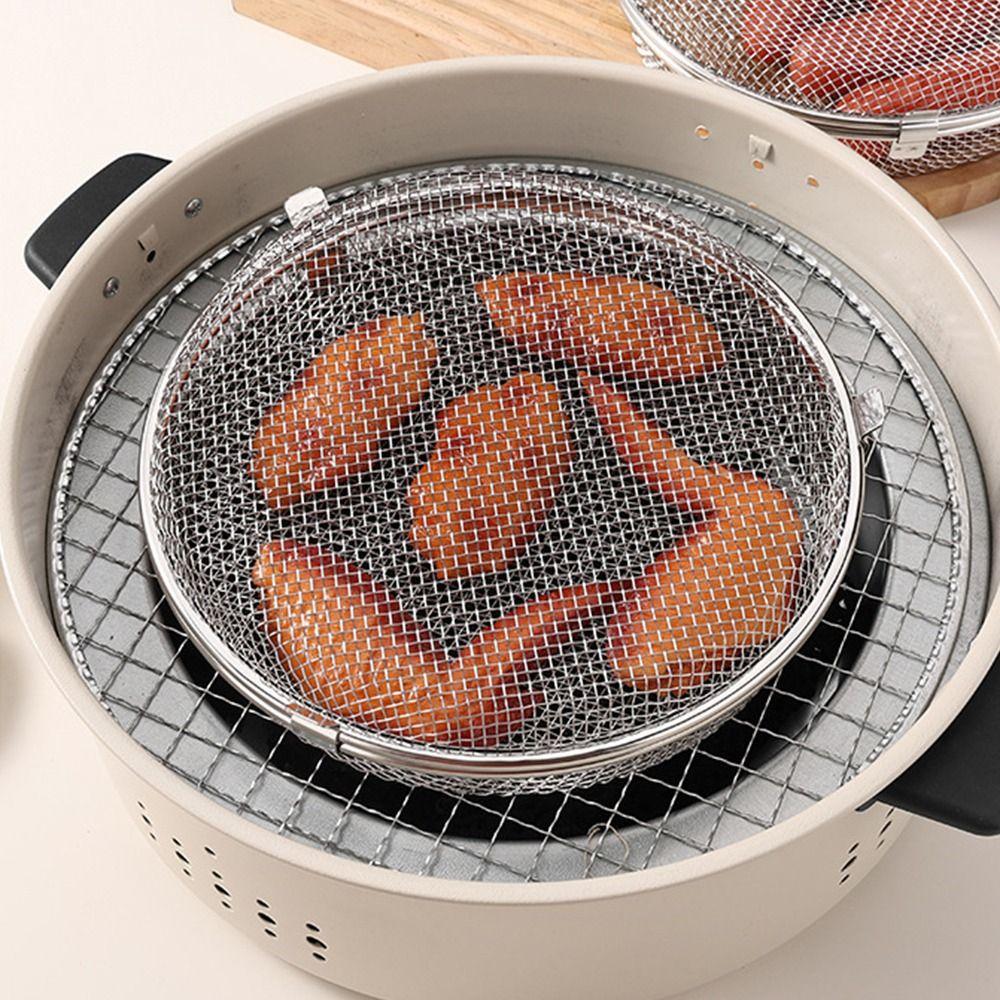 Quickly Drain Oil Airfryer Basket Rust-proof Food Storage Baskets  Air Fryer Accessory