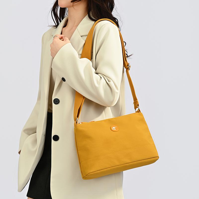 Nylon Crossbody Bag Women's Lightweight Commuter Shoulder Bag Multi-compartment Small Square Bag