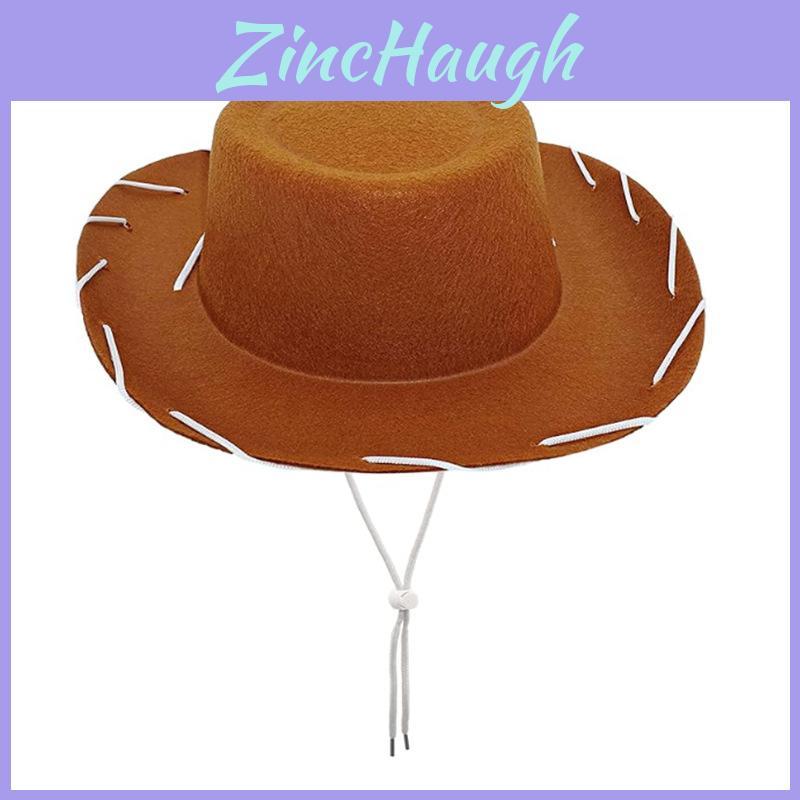 Childrens Cowboy Hat With Rope Band And Fabric Material For Holiday Costumes
