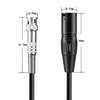 Ipovoq 1-meter XLR To BNC Cable, Audio Cable, Speaker Cable, XLR Cable, XLR To BNC Adapter Cable