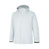 Li Ning Solid Color Hooded Zipper Cardigan Long Sleeve Down Jacket Men Outerwear Water-Droplet-Gray AYMU291-1