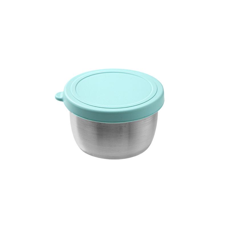 Reusable Sauce Cup with Macaron Lid - 304 Stainless Steel, 40/50/70ML, Portable Dipping or Seasoning Dish.