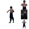 Bruce Lee Bat Mușchi Statuie Corp Întreg cu Capete Interșanjabile Figurină de Colecție