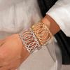 Metal Hollow Circle Open Bracelet Fashion Geometric Bracelet Temperament Jewelry