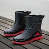 Men Waterproof Anti Slip Rain Boots Rubber Outdoor Fishing Warm Winter Shoes