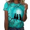 Women's T-shirt with round neck and short sleeves