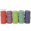 2.5mmx15m Glitter Metallic Braided Cord - 2-Ply Sparkle Rope for Gift Wrapping, Jewelry Making, Clothing Accessories & Craft DIY