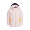 Fashionable Simple Warm Reversible Hooded Down Jacket White Duck Down Kids Outerwear Pink Navy-Blue JJ5011