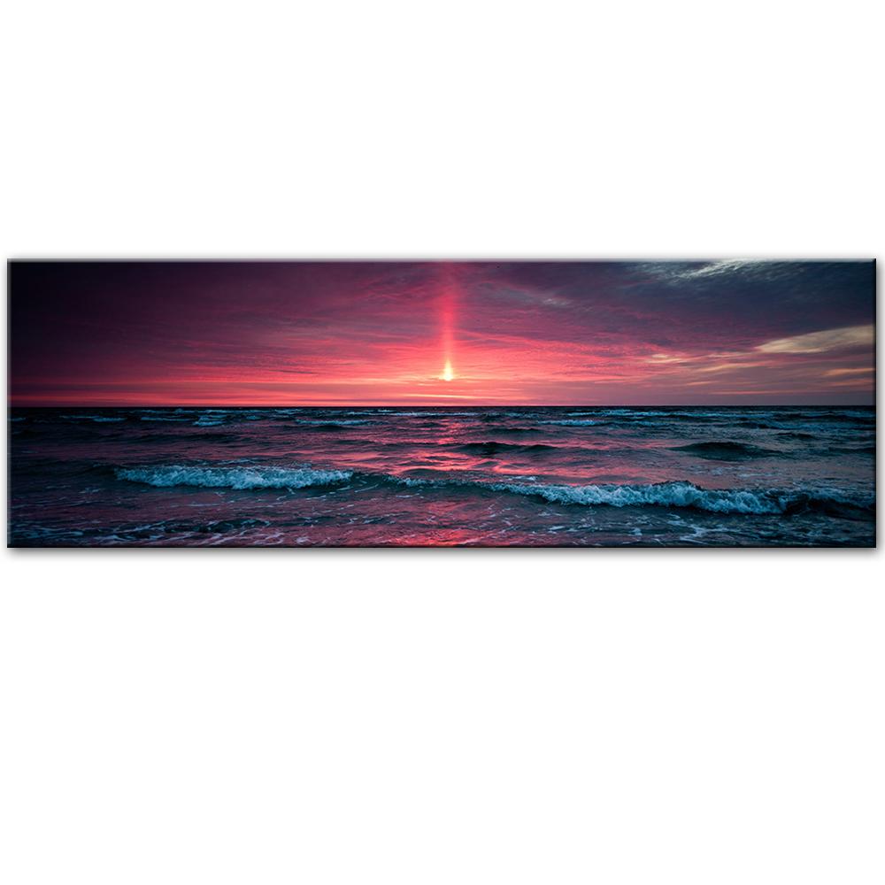 

Красивый закат морской пейзаж холст картины для спальни постеры и принты поп-арт настенные панно Cuadros настенное художественное украшение 20x60cm