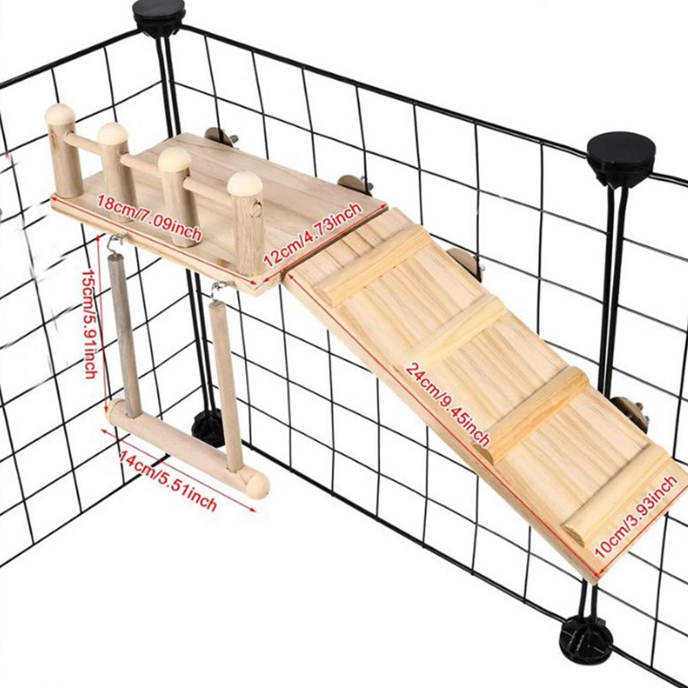 Parrot Cage Hammock Swing Cockatiel Cage Hammock Swing Toy Wooden Stand Branches Cockatiel Hammock Swing Toy Bird Cage