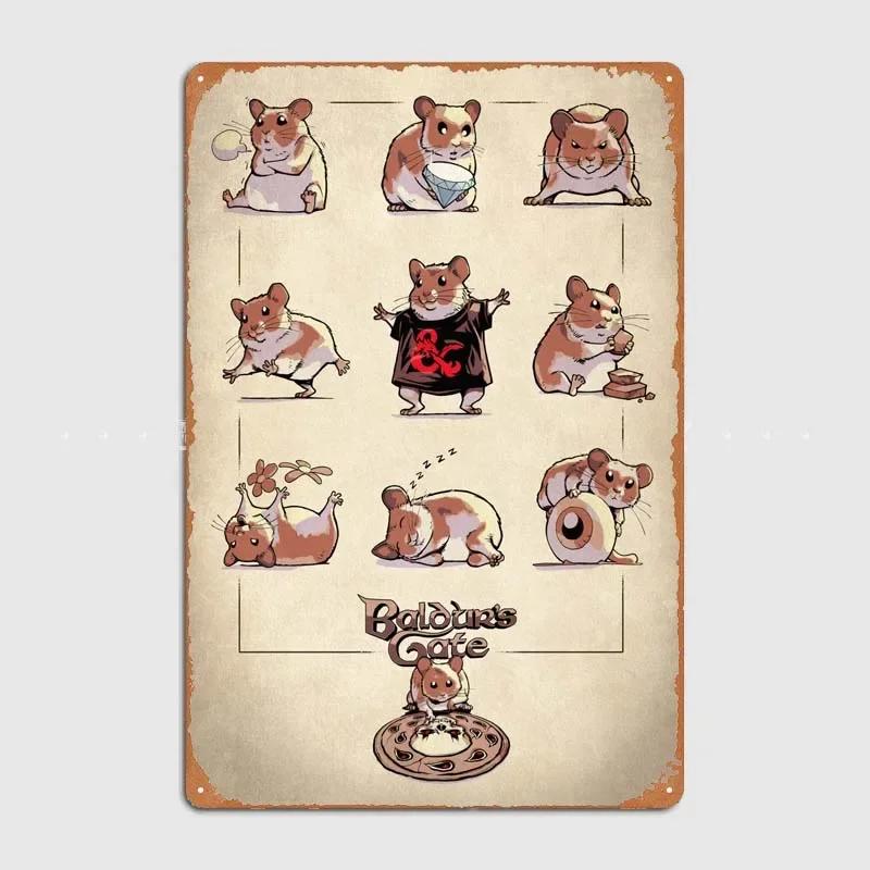 D-Dungeons And Dragons Posters Bedroom Decoration Game Signs Wall Art Vintage Metal Tin Sign for Gamer Room Wall Decoration Home