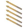 5-piece 5-12mm Glass Drill Bit Set Suitable For Reaming And Deburring Walls, Tiles, Glass, Metal, Marble, And Wood.