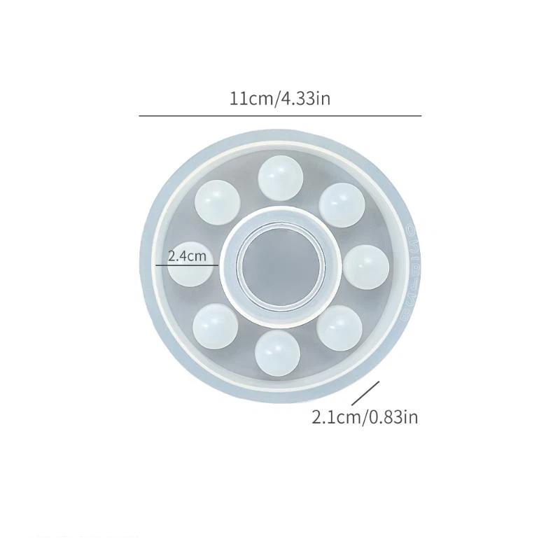 Flower Test Tube Holder Silicone Molds Diy Handmade Vase Tray Epoxy Resin Mould Candlestick Holder Plaster Cement Mold