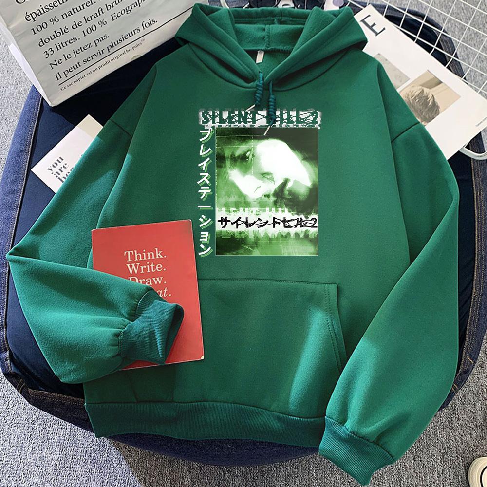 Silent Hill Horror Game Classic Graphic Hoodies Pop Vintage Sweatshirt for Autumn/Winter Gothic Clothing Moletom Pullovers
