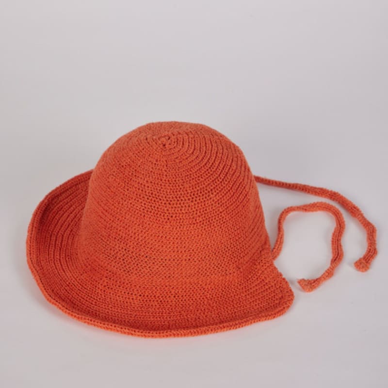 

Вязаная шапка-боне LALA с защитой от УФ-лучей - Оранжевая orange