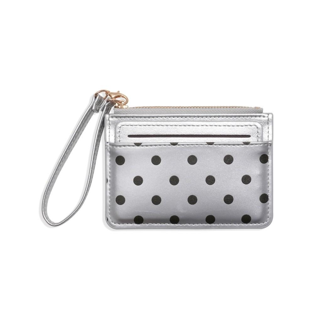 PU Leather Polka Dot Card Holder Ultra Slim Women Mini Wallet Gift Minimalist Coin Purse Commuting