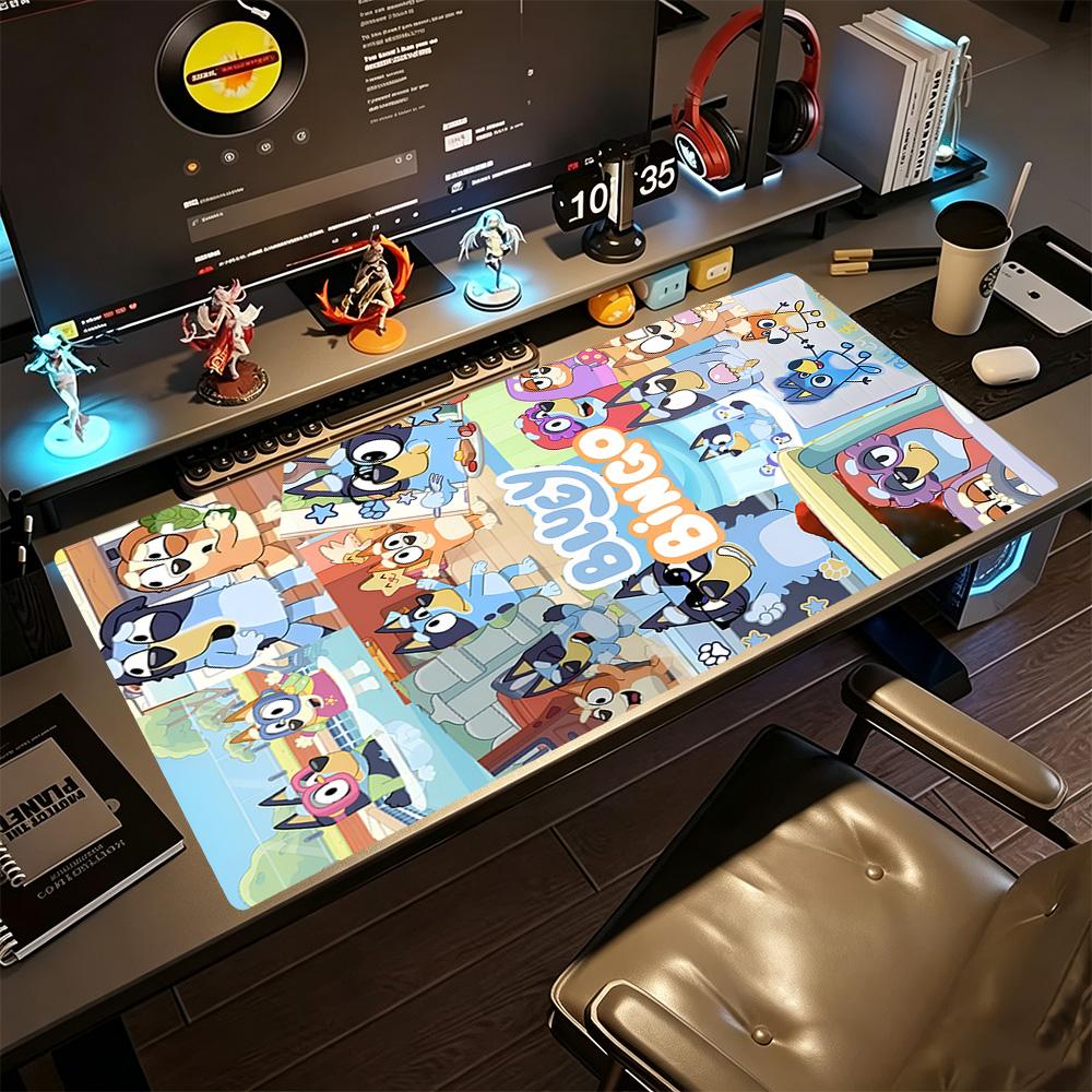Bluey Gaming Mouse Pad Keyboard Pad Desktop Mouse Pad Non-Slip Rubber Bottom Perfect Gift for Gamers And Professionals