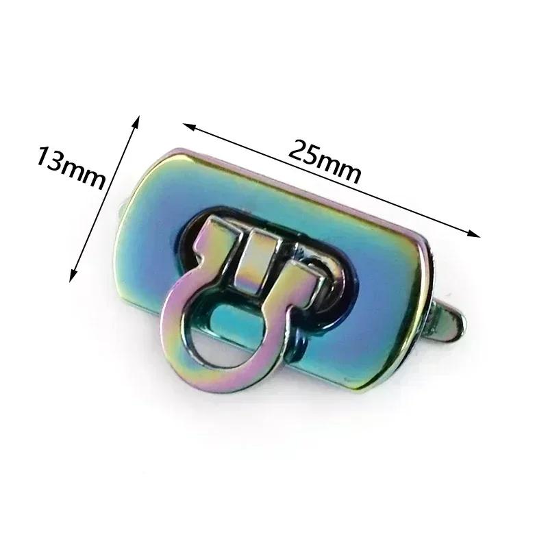 Meetee 2/5/8 Bucăți Cataramă Metalică Colorată cu Blocare pentru Geantă de Mână Portofel Cutie de Monede Cataramă Padlock Decorativ Accesorii Hardware Înlocuibile pentru Genți
