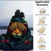 1pc Jaguar Print Soft & Warm Polyester Knit Blanket, Digital Printed, All-Season Throw for Napping, Traveling, Sofa Yy250906017