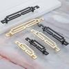 DRELD Gold/Black Dresser Pulls Drawer Furniture Handle Knob Kitchen Cabinet Pulls Door Handles Knobs Cupboard Handle 64/96/128MM