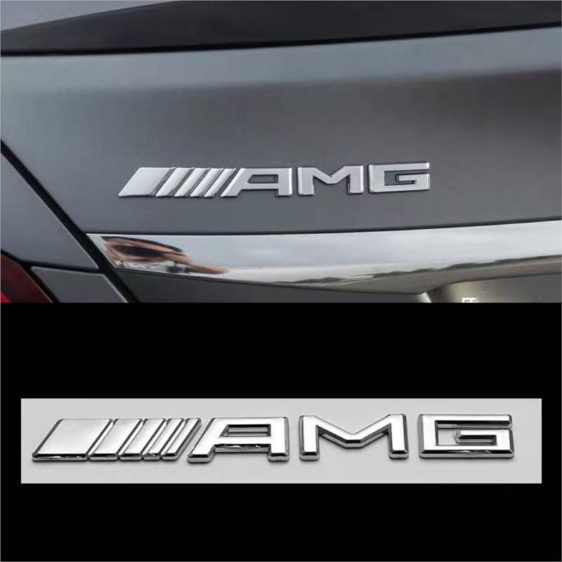 For Mercedes A B C E G W203 W204 W205 W176 W177 W212 W213 AMG Car Sticker Trunk Label Decals Sports Decorative Accessories