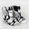 Women Winter Faux Fur Boots Woman Fluffy Plush Warm Snow Boots Luxury Footwear Girls Furry Fur Bottes Fashion Winter Shoe