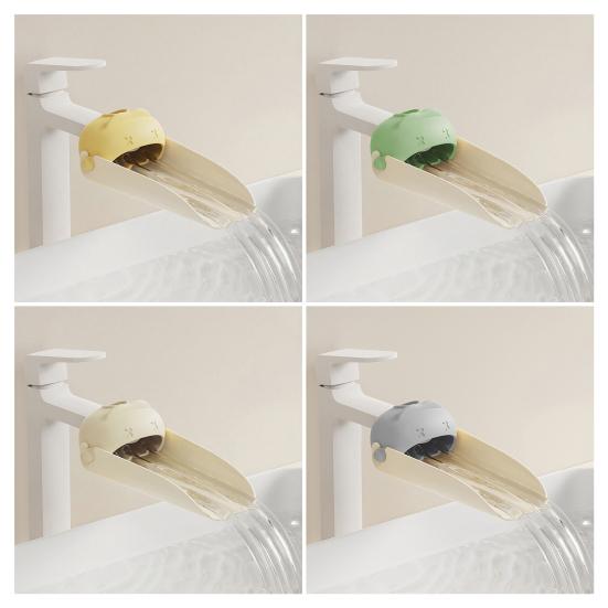 1 Pieza Extensor de Grifo de Silicona de Grado Alimenticio Extensor de Grifo para Lavabo de Baño Antisalpicaduras Boquilla Ancha Tipo Cascada Grifo de Lavado