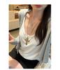 Women's U-Neck Wide Shoulder Strap Tank Top, Sleeveless Summer 2026 Style, Versatile as Inner or Outer Wear