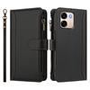 Business Magnetic Zipper Flip Phone Case for Oppo A6 A6T Pro A6X A6S A6K A5 A3 Pro A5X A3X 4G 5G A5M Leather Book Wallet Cover