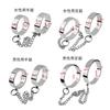 Hitasi Handcuffs and Leg Metal Painless Leg Stainless Steel Restraint Adult Leg Cuffs for Women Cuffs, S&M Goods, Restraints, Cuffs, Handcuffs, Goods,