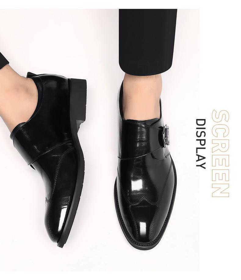 Pohodlné gentlemanské stylové obchodní formální špičaté mokasíny boty boty Oxford z pravé kůže nové pánské svatební oxfordky