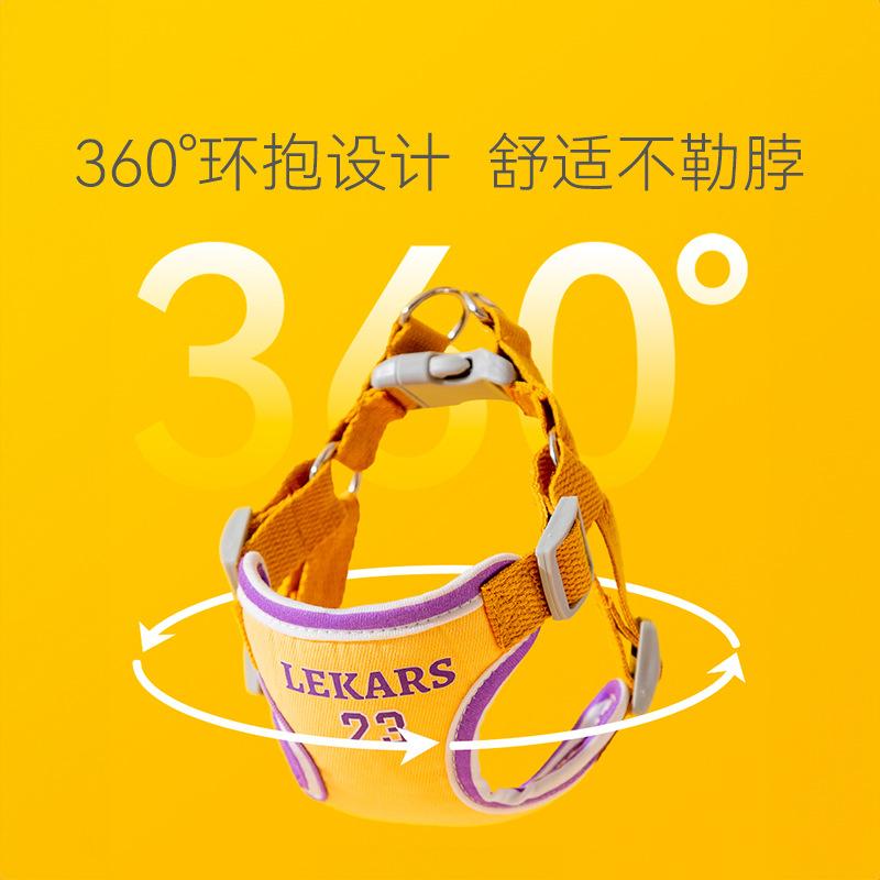Dog leash dog leash dog leash vest chest strap small dog teddy bear lead dog leash out to walk the dog