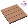 Terrace Tiles 22 Pcs 30 X 30 Cm 2 M² WPC Teak