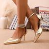 High-heeled Stiletto Sandals with a Sophisticated Feel, New Summer 2026 Style, Unique and Sexy, One-strap Closed Toe.