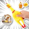 Funny Screaming Chicken Pet Dog Chew Toys Squeeze Sound Molar Chew Toys for Small Medium Large Dogs Chicken Pet Dog Toy Puppy St Practical Use