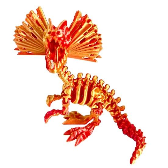 

3D Printed Dinosaur Figurine Movable Joints Tyrannosaurus Mosasaur Stegosaurus Ankylosaur Pterosaur Velociraptor Model Stress Relief Dino Fidget Toy K