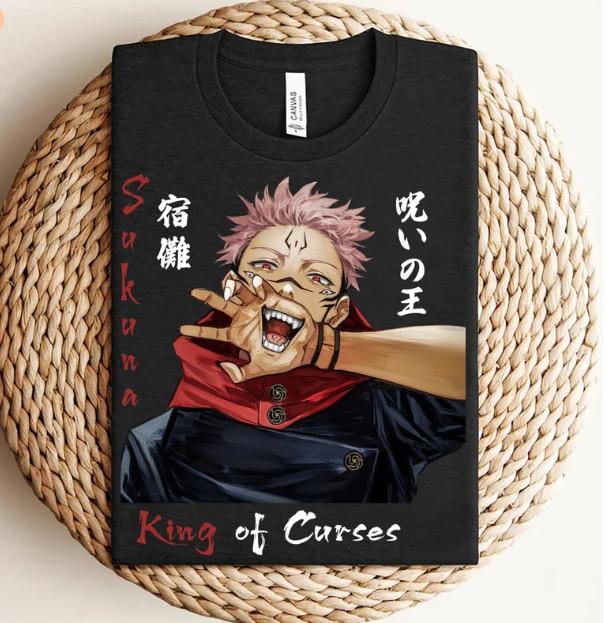 

Sukuna Shirt, Sukuna Mouth T-Shirt, Ryomen Sukuna Shirt, JJK Anime T-Shirt, Mang 4XL