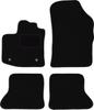 Black Velvet Floor Mats For: Dacia Dokker Minivan (2013-)