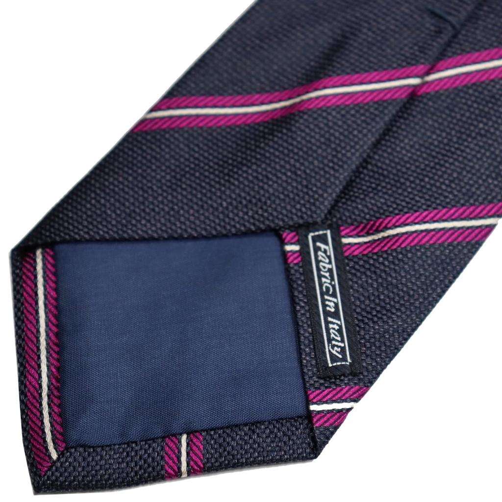 [Michiko London] Italian Fabric, Made in Japan, Fabric in Italy Necktie, Brand: KOSHINO, Silk, Gift, Present, Men's, Unisex (MKI-007-A Navy)