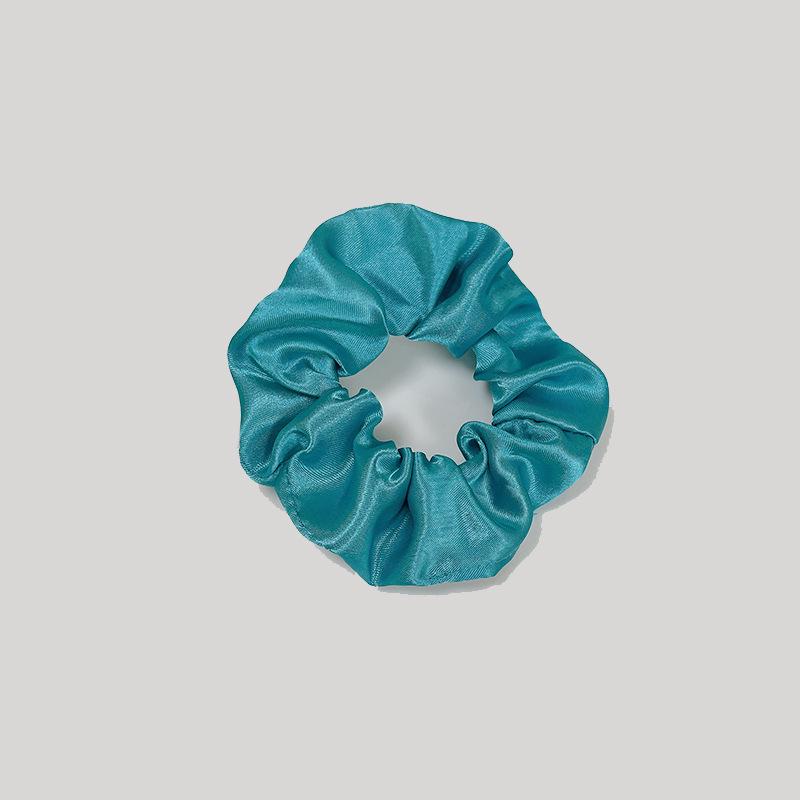 European-American Satin Pleated Hair Tie - French Minimalist Design