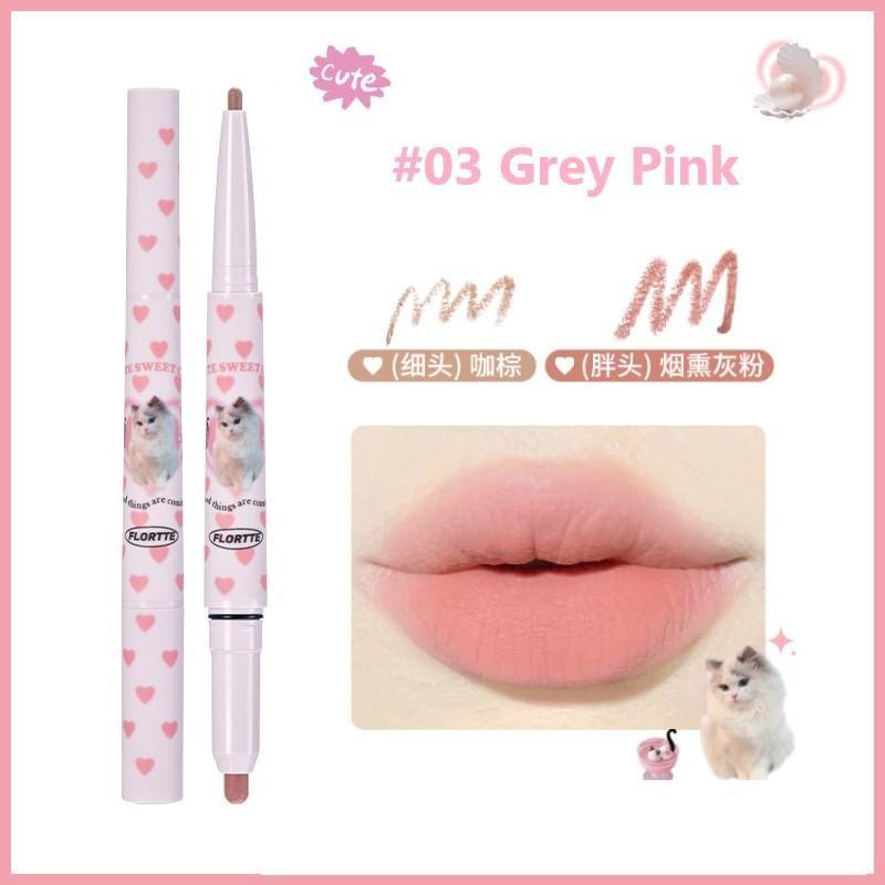 FLORTTE - 2 in 1 Lip Pencil - 5 Colors
