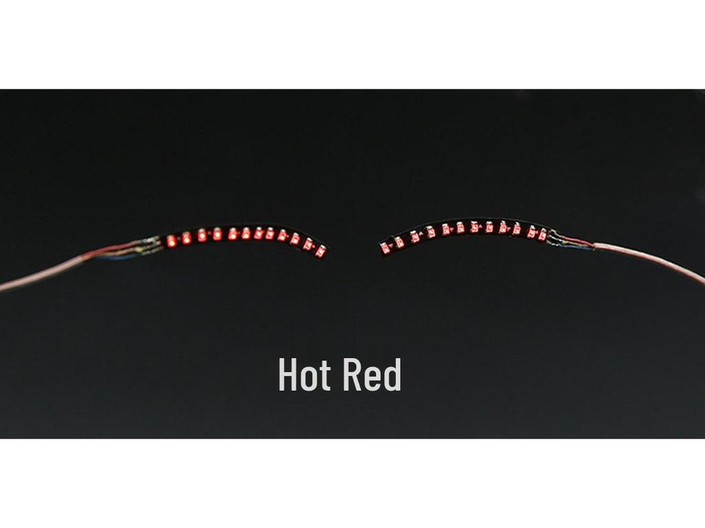 LED Luminous False Eyelashes & Double Eyelid Stickers - Handmade for Halloween & Nightclub Parties