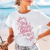 Pink Letter Print Cute and Versatile Sweet Short Sleeved Women's Basic Style Summer Fashion Casual Clothing Popular T-Shirt