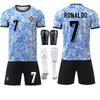 2425 Tricou de Fotbal Portugalia Deplasare Nr. 7 C Ronaldo Set Cupa Europeană Națională